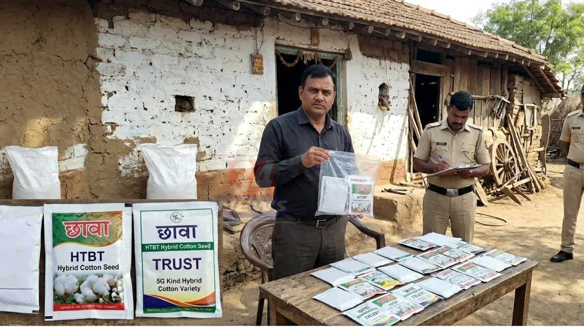 शेगाव मध्ये बोगस HTBT कपाशी बियाणे जप्त, ९६ पाकिटे कृषी विभागाने पकडली | Warora Fake Seeds Raid