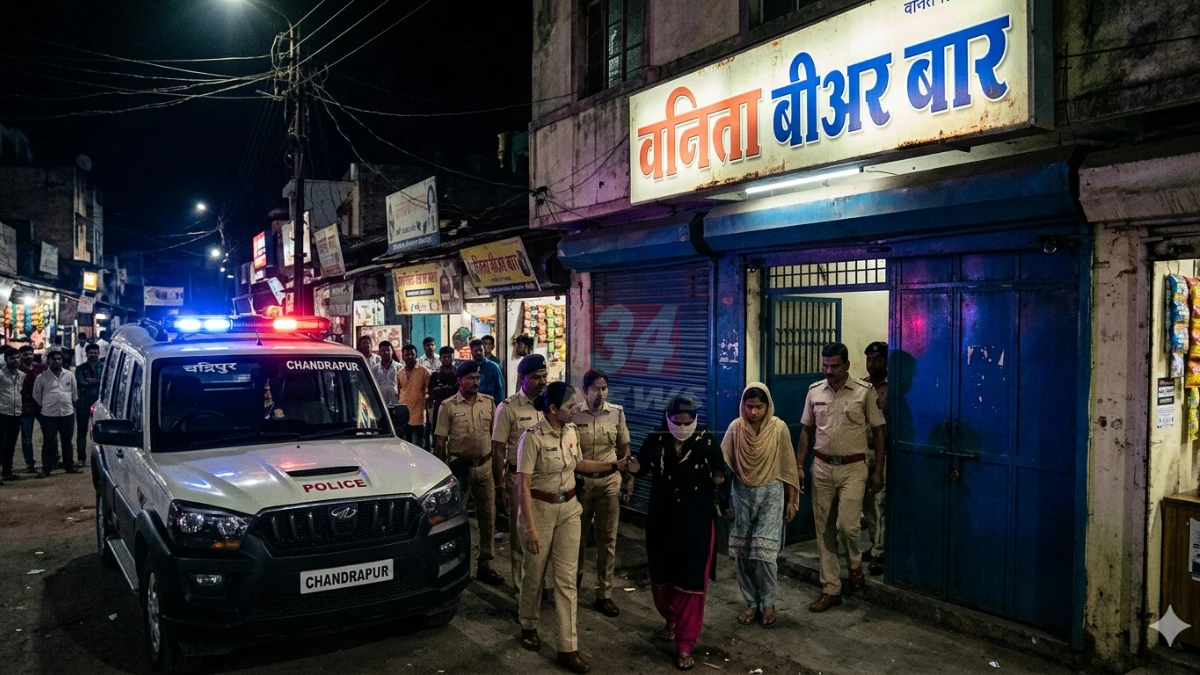 भिसी पोलिसांनी अवैध रेती वाहतूक प्रकरणात जप्त केलेला MH-40 CA-1296 क्रमांकाचा ट्रॅक्टर व 5 हजार किमतीची रेती, PSI रवींद्र वाघ यांच्या पथकाची कारवाई भिसी पोलिसांचा रेती माफियांवर छापा: 5 लाखाचा ट्रॅक्टर व रेती जप्त