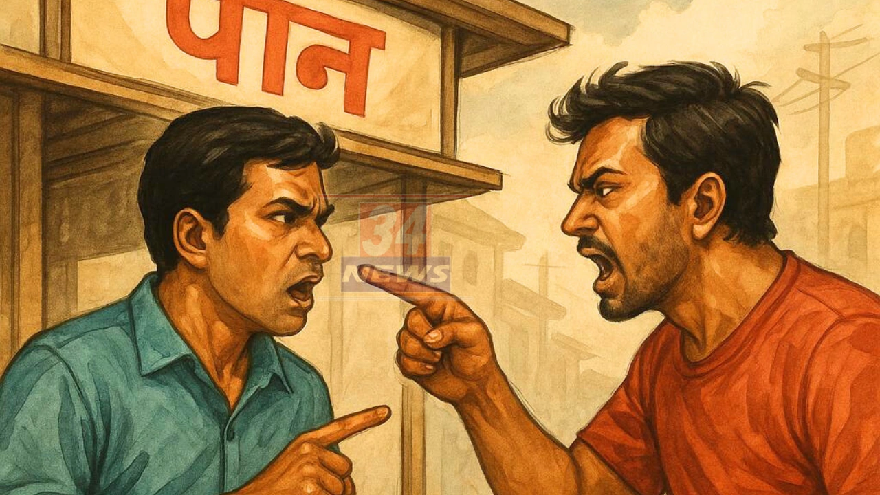 murder after argument at paan shop