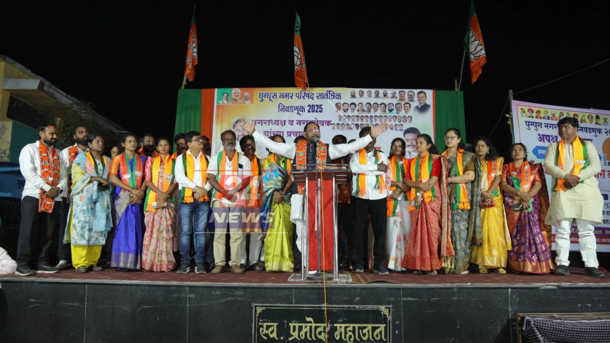 Mla kishor jorgewar election rally ghugghus