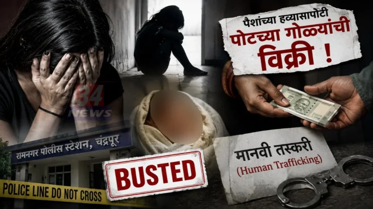 Chandrapur Human Trafficking प्रकरणातील पोलिस तपासाची प्रतीकात्मक प्रतिमा