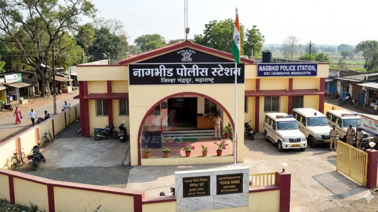 POCSO Case प्रकरणानंतर चंद्रपूर जिल्ह्यातील नागभीड पोलीस ठाण्यात तपास सुरू असल्याचे प्रतीकात्मक दृश्य