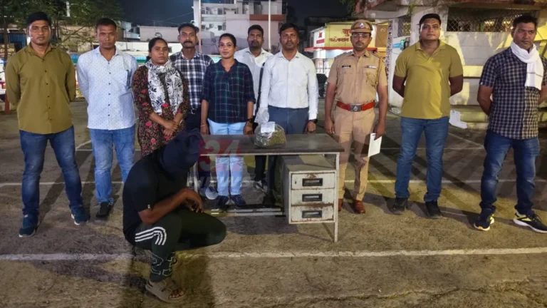 Chandrapur Ganja Seizure कारवाईत जप्त करण्यात आलेला गांजा