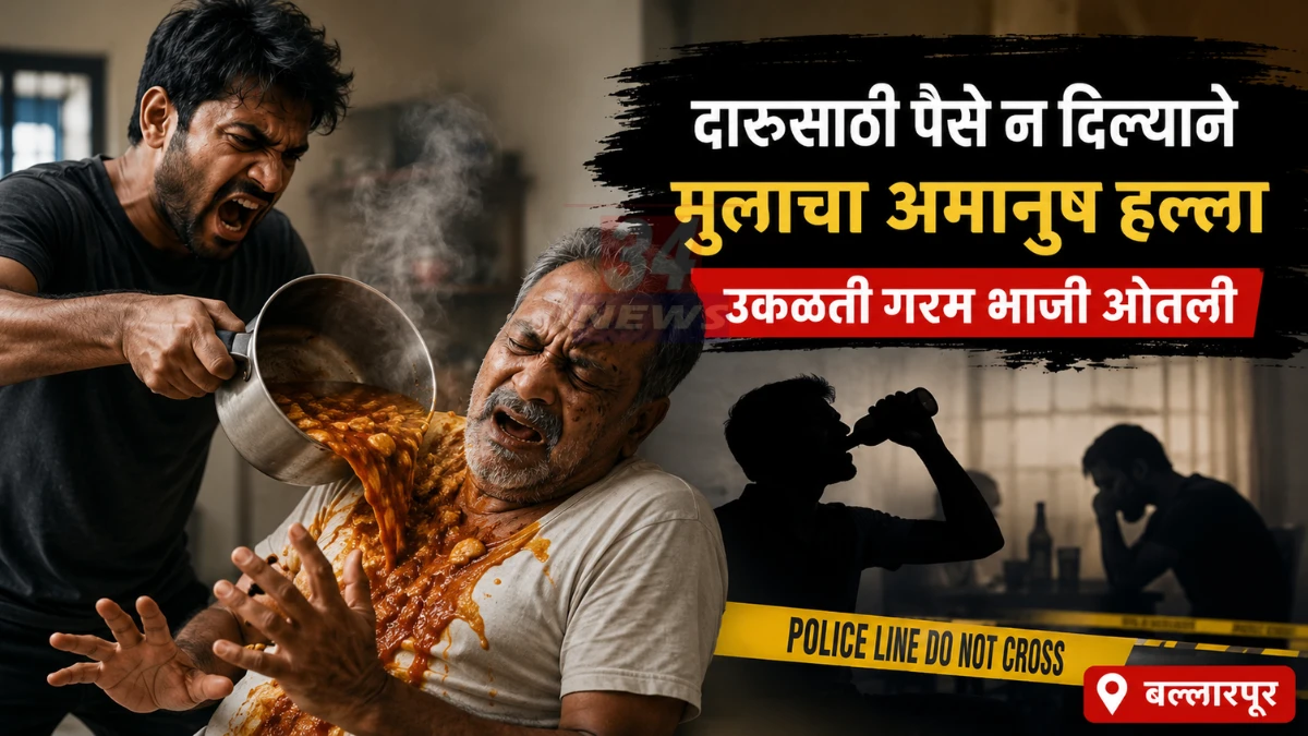 Ballarpur Hot Food Attack Case मध्ये वडिलांवर हल्ला झाल्याची घटना