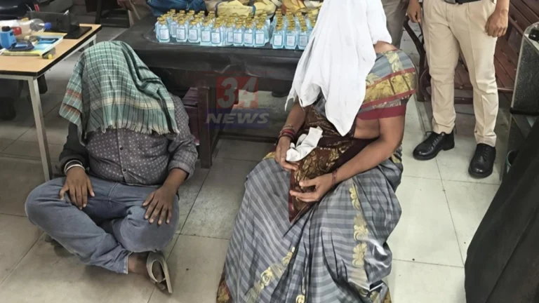 Ballarshah Liquor Seizure कारवाईत रेल्वे स्टेशनवर अवैध दारू जप्त
