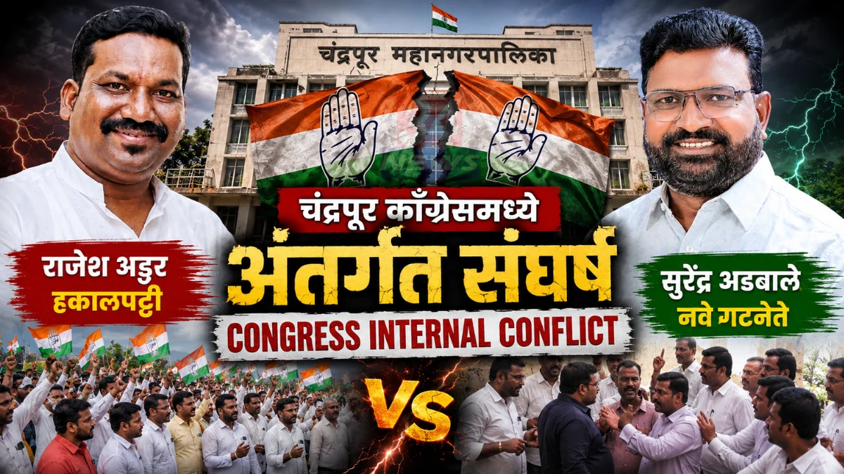 Congress Internal Conflict Chandrapur Congress group leader dispute