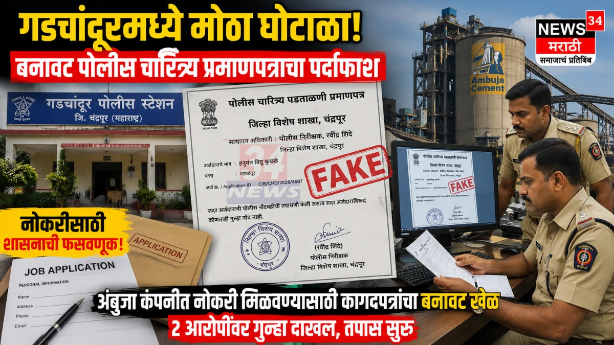 Gadchandur Fake Certificate प्रकरणात पोलिसांची कारवाई
