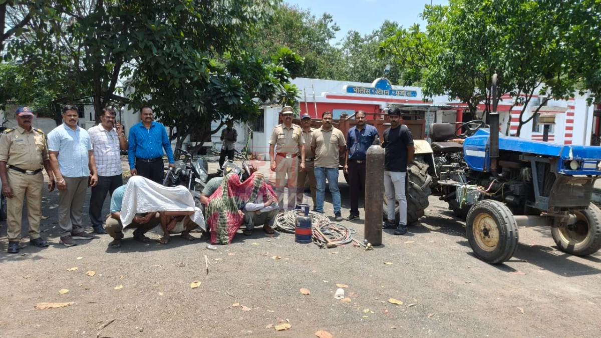 Ghugghus Wire Theft प्रकरणात चार आरोपी अटकेत