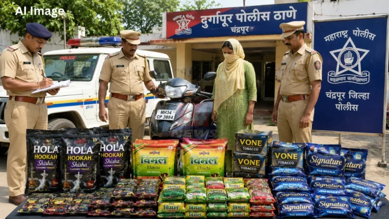 Gutkha Smuggling प्रकरणात चंद्रपुरात जप्त गुटखा व तंबाखू
