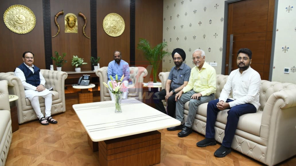 Hansraj Ahir Health Meeting with JP Nadda discussing Sickle Cell issues