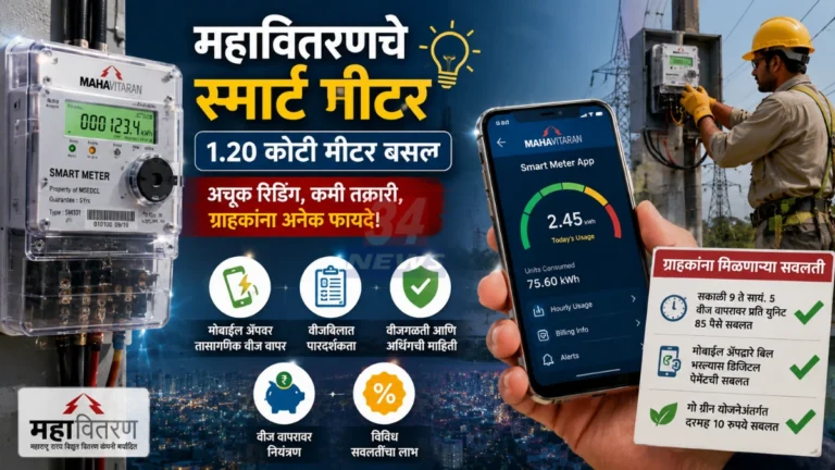 Mahavitaran Smart Meter मुळे वीजबिलात पारदर्शकता आणि ग्राहकांना सवलती