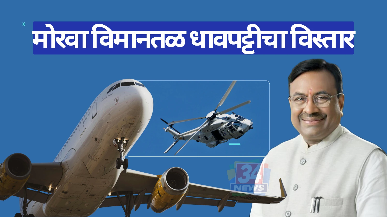Morwa Airport Chandrapur आधुनिक विमानतळ प्रकल्पाचे प्रतीकात्मक दृश्य
