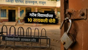 Poor Students Bicycle Theft प्रकरणात राजुरा शाळेतील 10 सायकली चोरी