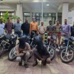 Rajura Bike Theft प्रकरणात पोलिसांनी जप्त केलेल्या सात मोटारसायकली