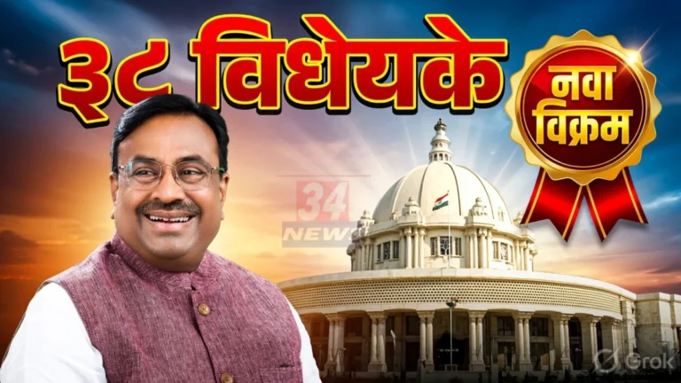 Sudhir Mungantiwar Record with 38 private member bills in Maharashtra Assembly
