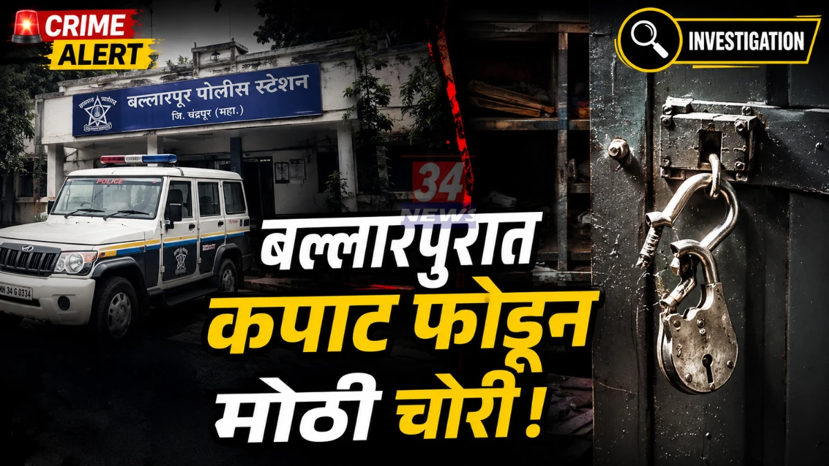 Ballarpur Theft Crime Case house burglary scene and police investigation