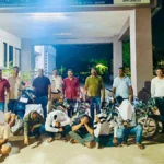 भद्रावतीत मध्यरात्री जुगार अड्ड्यावर पोलिसांचा छापा, ९ आरोपींसह लाखो रुपयांचा मुद्देमाल जप्त bhadravati crime news