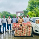 Bhadrawati Illegal Liquor Seized Swift Car Police Action