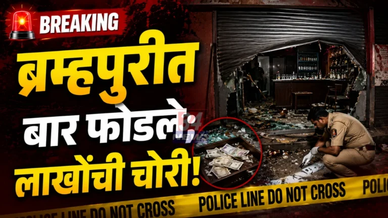 Brahmapuri Bar Theft Spot Investigation Police