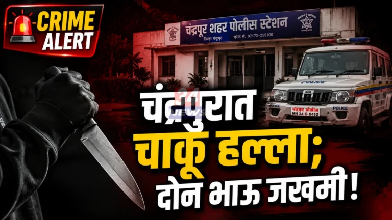 Chandrapur Crime Report - बाबूपेठ येथे चाकू हल्ला