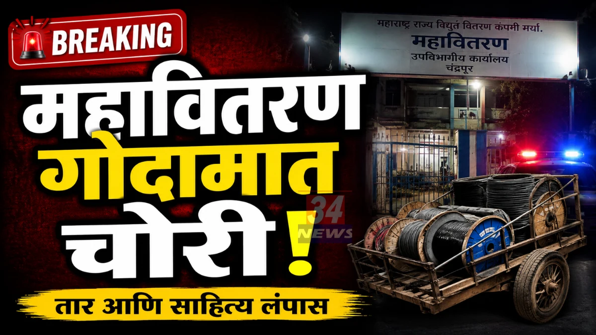 Chandrapur MSEDCL Theft Storehouse Gate