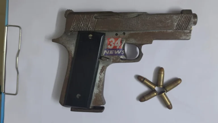 Chandrapur Pistol Arrest Srait Gunhegar Caught With Live Cartridges By LCB