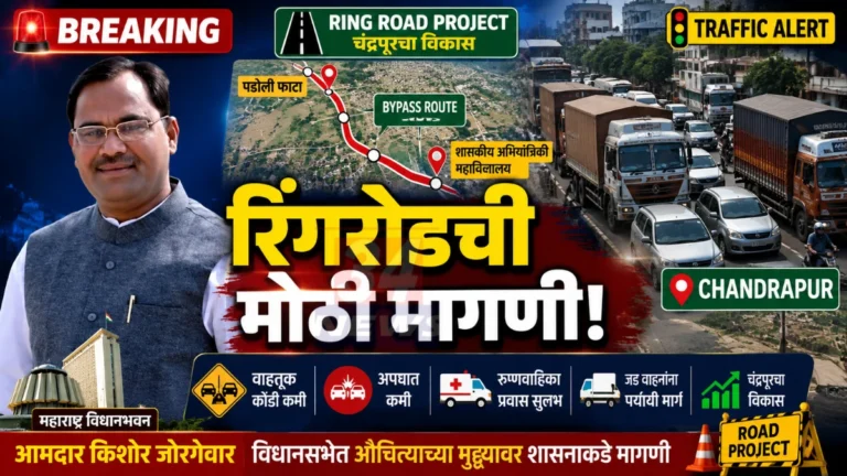 Chandrapur Ring Road प्रकल्पासाठी विधानसभेत रिंगरोडची मागणी