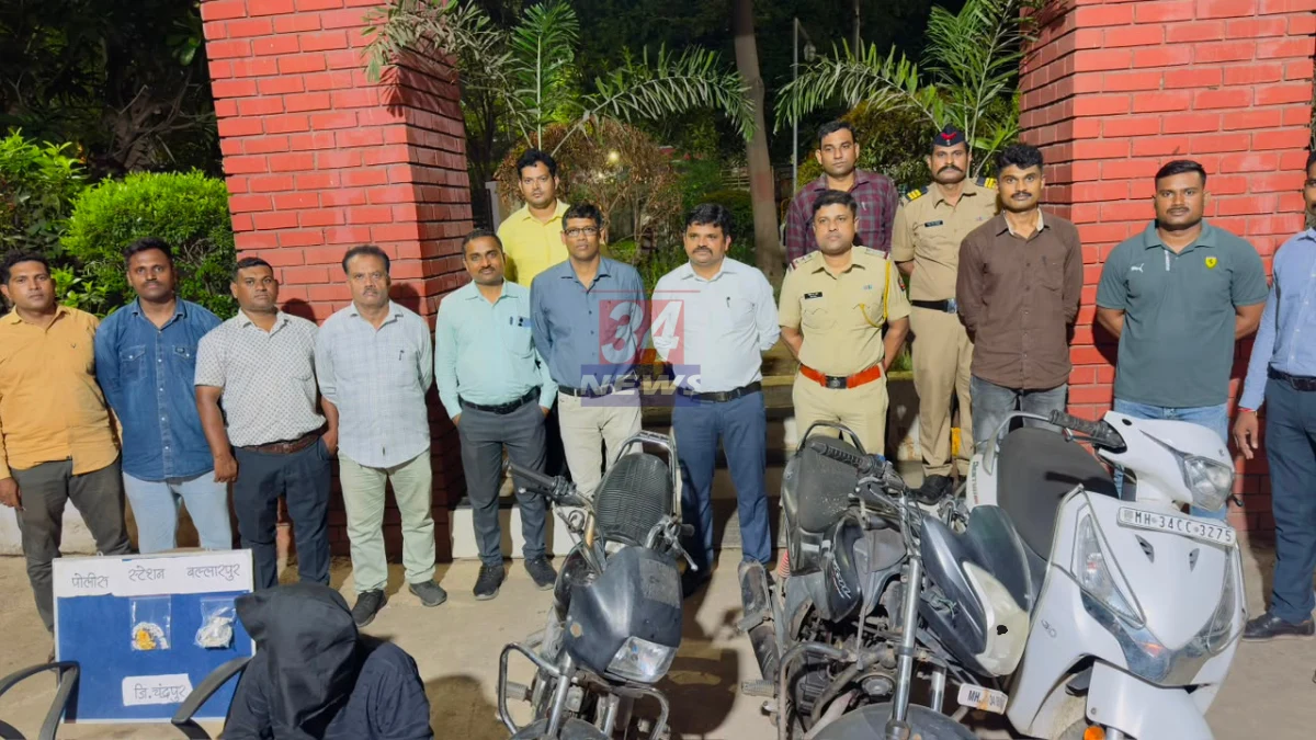 Chandrapur Theft Case Inter State Burglar Arrested By LCB Police
