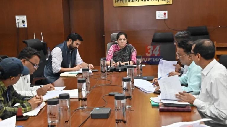 farmer suicide relief chandrapur review meeting chaired by collector vasumana pant