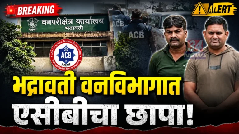 Forest Department Bribe Case Bhadravati ACB Raid Chandrapur