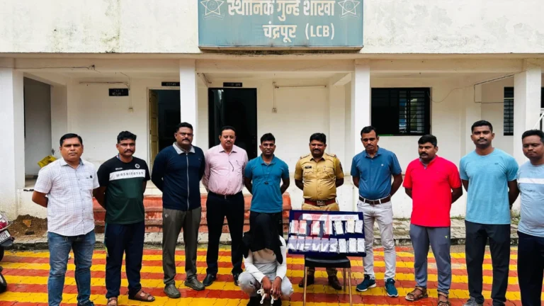 चंद्रपुरात ६ लाखांची रोकड लांबवली, स्थानिक गुन्हे शाखा पोहोचली थेट छत्तीसगड