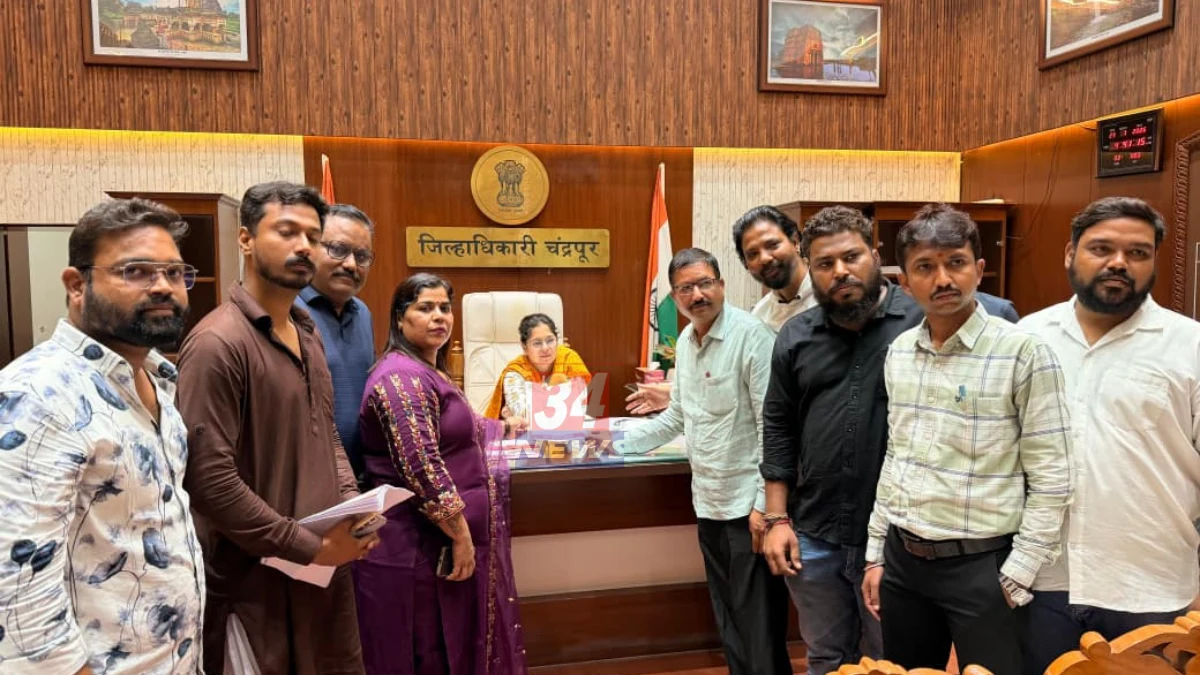 Maharana Pratap Chowk Chandrapur dispute Karni Sena statement