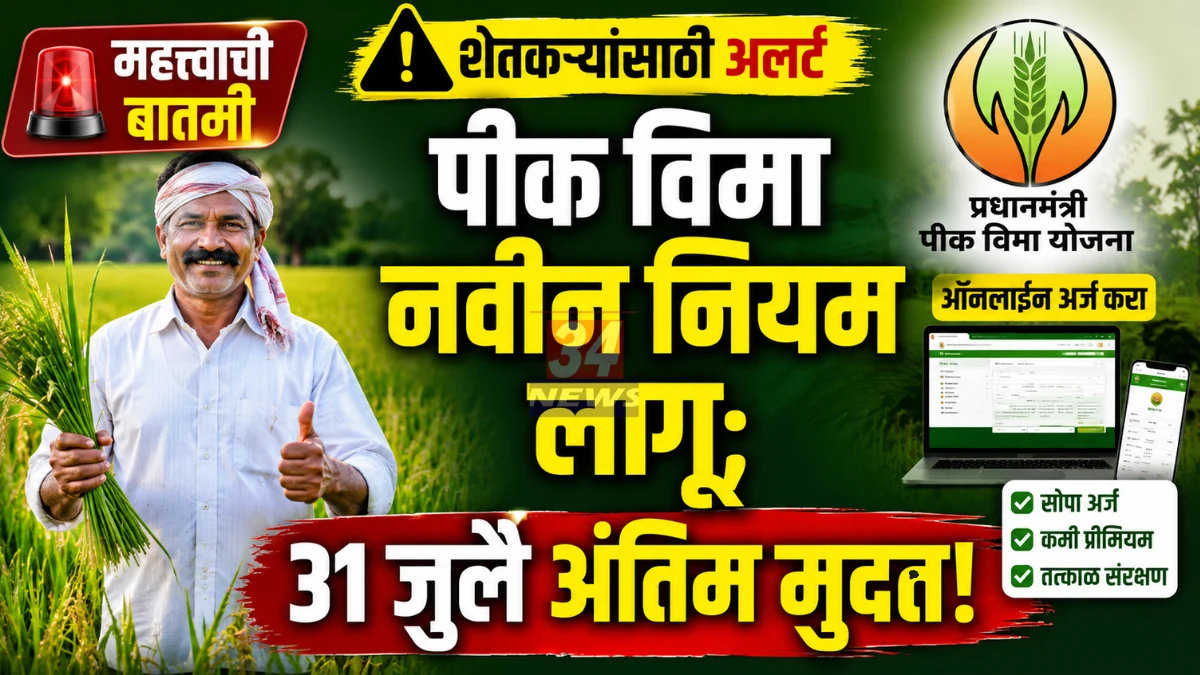 Maharashtra Crop Insurance 2026 PMFBY registration online for farmers