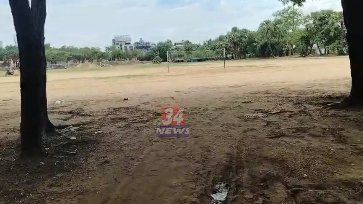 Rambagh Ground Chandrapur inspection by Pappu Deshmukh