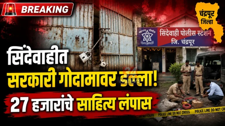 Sindewahi Government Godown Theft crime scene and police investigation