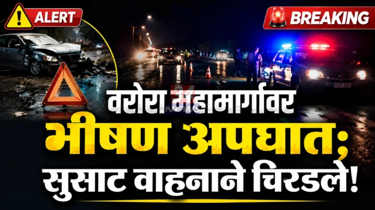 Warora Highway Accident near Chinora on Chandrapur Nagpur Highway