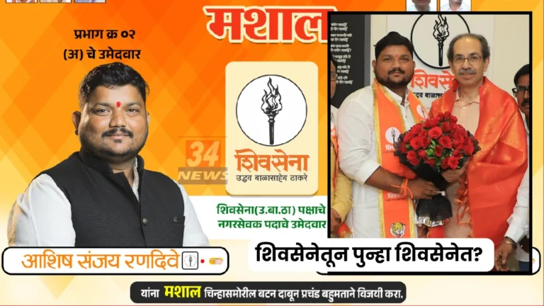 Ashish Randive Chandrapur Shivsena Entry with Uddhav Thackeray