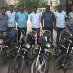 भद्रावतीत ६ दुचाकी चोरीचा पर्दाफाश! चोर कोण? Bhadrawati Bike Theft Seizure जप्त केलेल्या दुचाकी आणि भद्रावती पोलीस