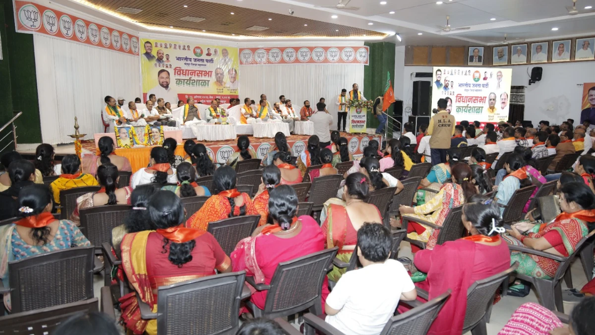 BJP SIR Abhiyan Chandrapur workshop addressed by MLA Kishor Jorgewar