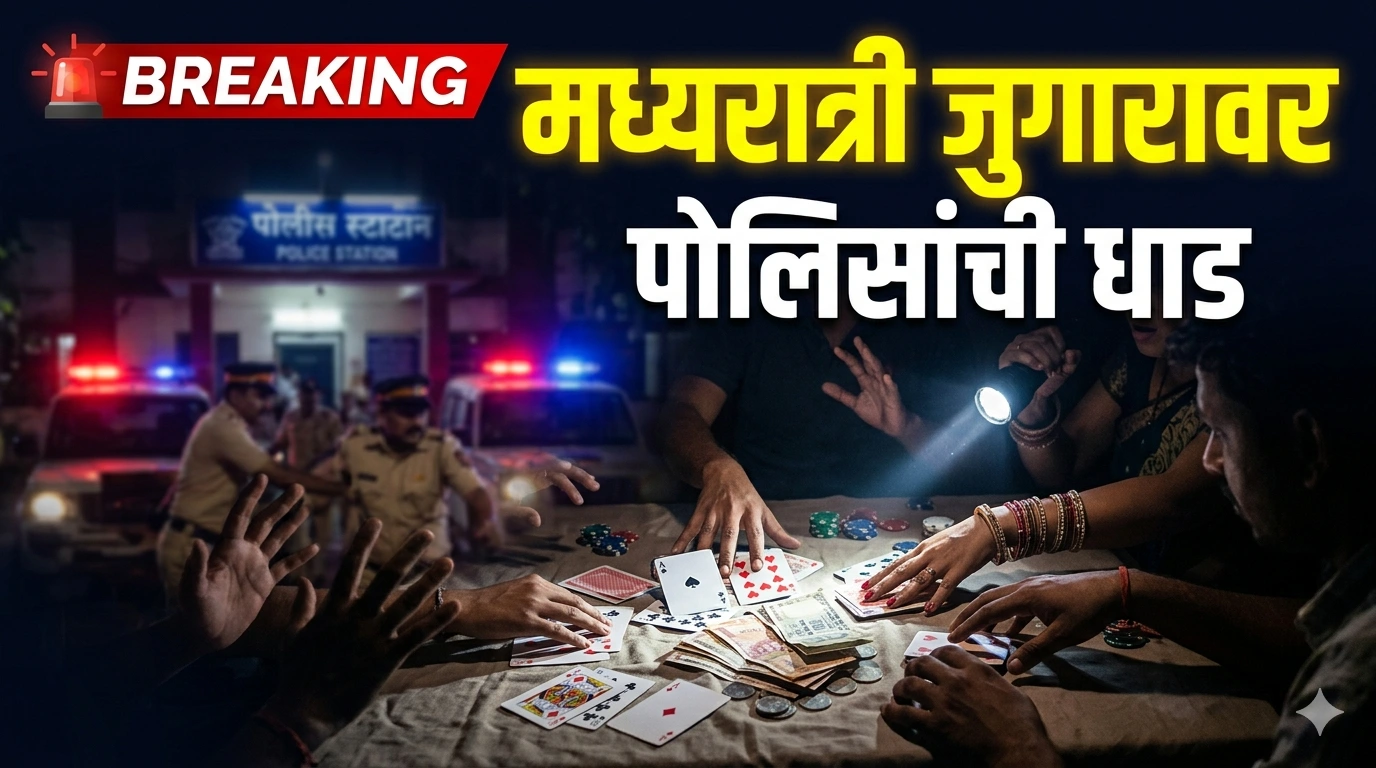 Bramhapuri Gambling Raid Action by Bramhapuri Police Station