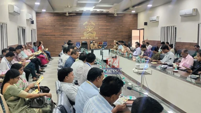 Chandrapur Drug Free Mission meeting conducted by SP Ayush Nopani with college principals