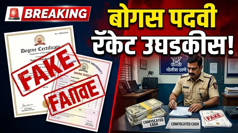 चंद्रपूर हादरले: ५ विद्यापीठांच्या बोगस पदव्या जप्त!, एकावर गुन्हा दाखल