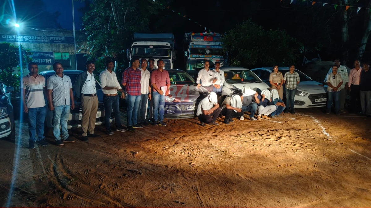 Chandrapur Farmhouse Gambling Raid Police Action