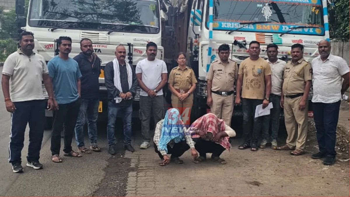 Chandrapur Illegal Sand Racket Seized Trucks Ramnagar Police