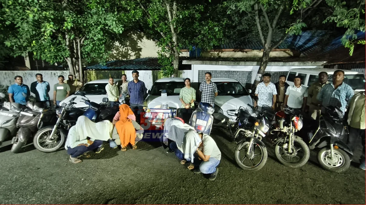 Chandrapur Jungle Gambling Raid रामनगर पोलीस धाड जप्त मुद्देमाल