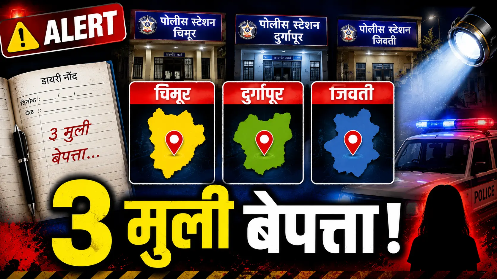 Chandrapur Minor Girls Missing Police Investigation FIR