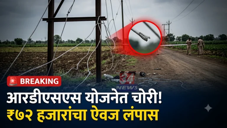 Chimur Power Line Theft : मांजरी–पळसगाव मार्गावरील चोरी झालेली वीज वाहिनी
