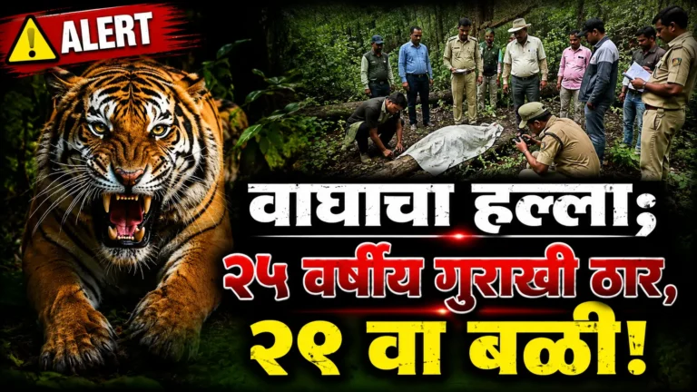 Moharli Tiger Attack News forest area camera trap