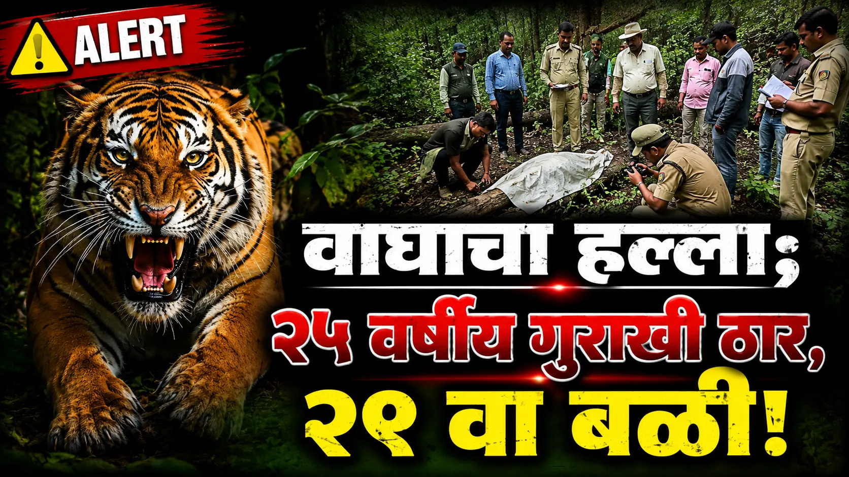 Moharli Tiger Attack News forest area camera trap
