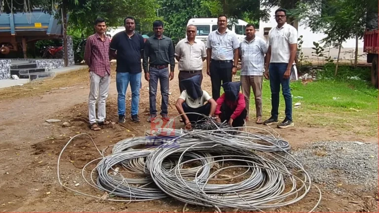 महावितरणचे खांब पडले अन्…; बल्लारपूरच्या या  चोरांनी मारला डल्ला
